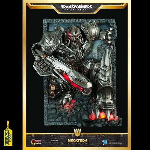 Super Fans-30x 20인치 -The Last knight- Megatron Wall Sculpture Deluxe Pack