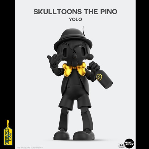 (예약 상품) SKULLTOONS THE PINO - 35Cm -YOLO - Golden Black Version