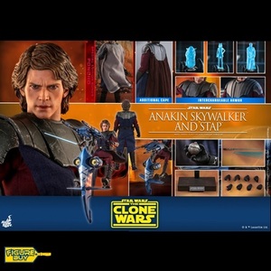 (6월 22일내 전량 입고 -빠른 배송 보장상품) HotToys -1/6 사이즈- Star Wars: The Clone Wars- Anakin Skywalker &amp; STAP (SPECIAL VERSION)