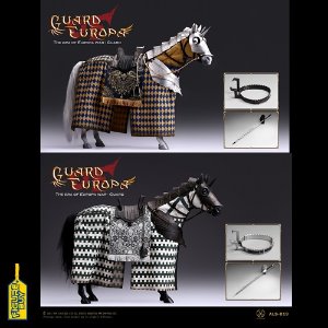 (예약 상품) POPTOYS - ALS018,ALS019 - 1/6사이즈 - The Era of Europa War Gothic Knight Silver . Black armor Horse