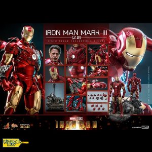 (빠른 배송 예약 상품) Hot Toys - MMS664D48 - 1/6사이즈 - Iron Man - Iron Man Mark III (2.0)
